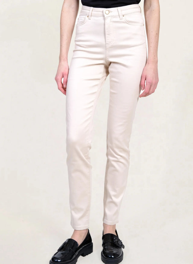 Naf Naf Pantalon Power Skinny Creme