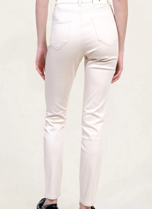 Naf Naf Pantalon Power Skinny Creme