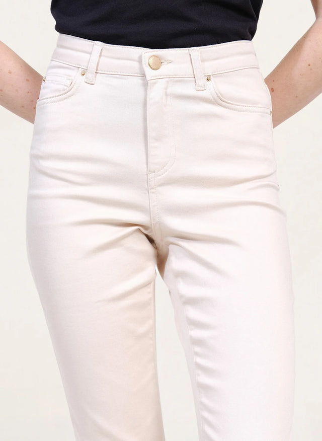 Naf Naf Pantalon Power Skinny Creme