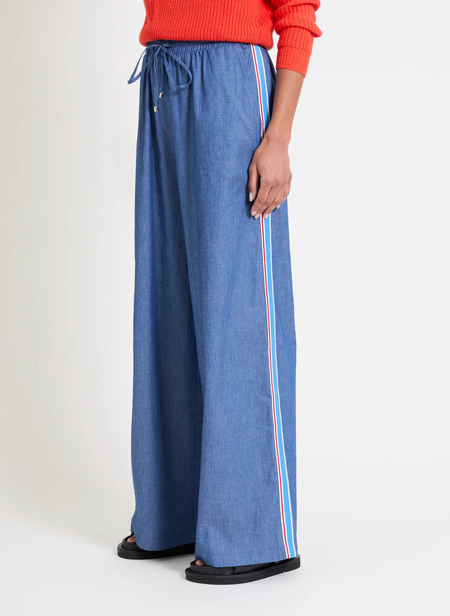 Naf Naf Pantalon Ruben Bleu Moyen