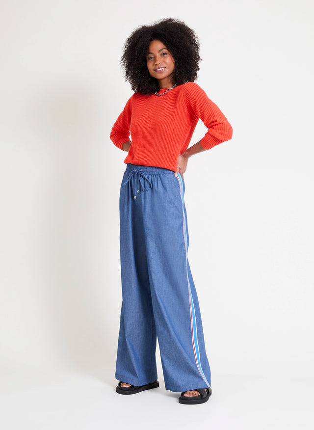 Naf Naf Pantalon Ruben Bleu Moyen