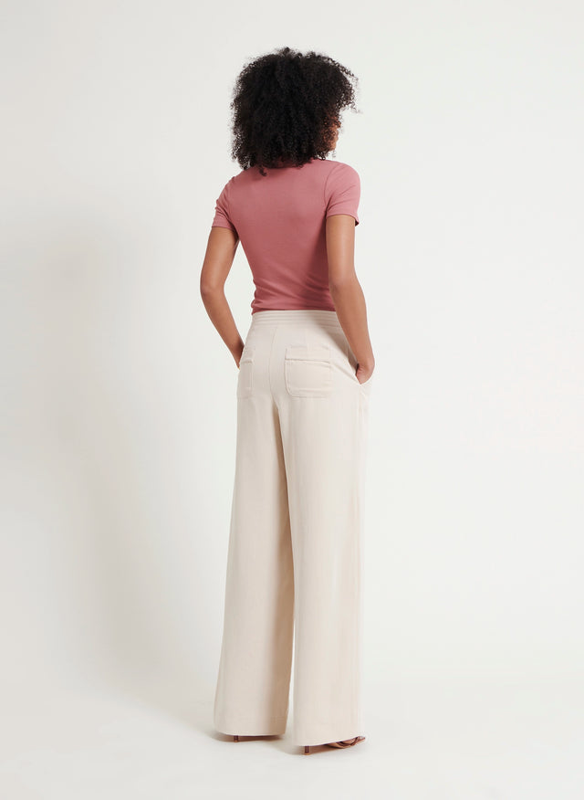 Naf Naf Pantalon Sable Lin