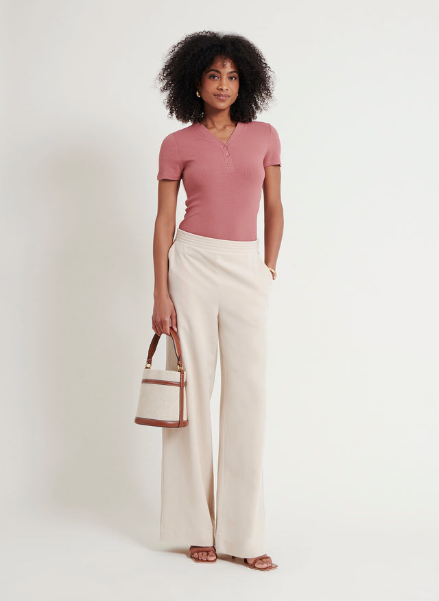 naf naf Pantalon Sable Lin