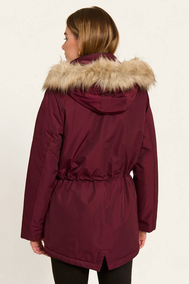 Naf Naf Parka Bupark Bordeaux