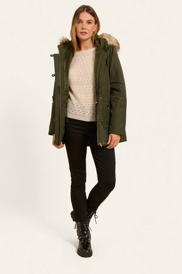 Naf Naf Parka Bupark Kaki