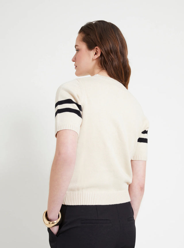 Naf Naf Pull Clotilde Champagne/Noir