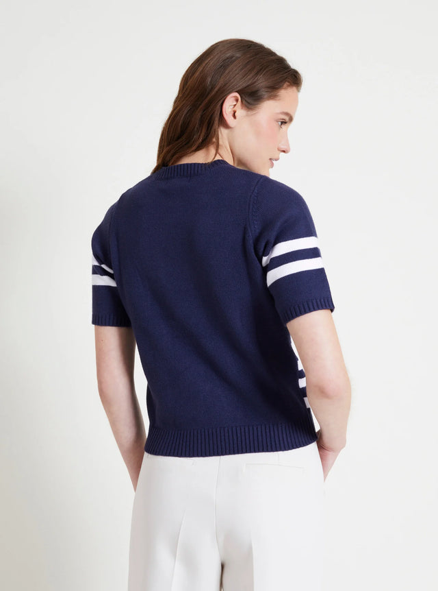 Naf Naf Pull Clotilde Midnight/Ecru