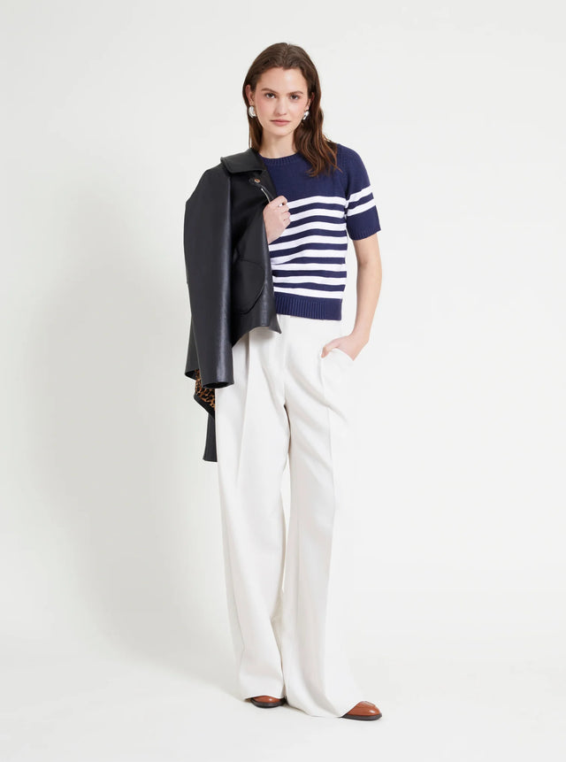 naf naf Pull Clotilde Midnight/Ecru