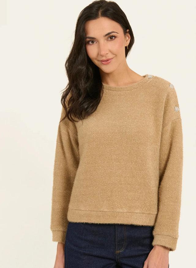 naf naf Pull Felicie Creme