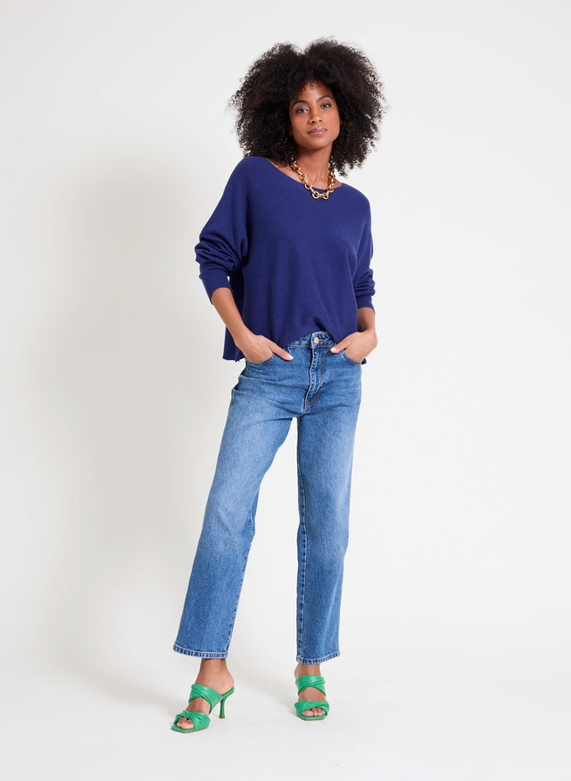 Naf Naf Pull Mania Bleu Moyen