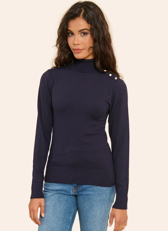 naf naf Pull Mina Bleu Marine