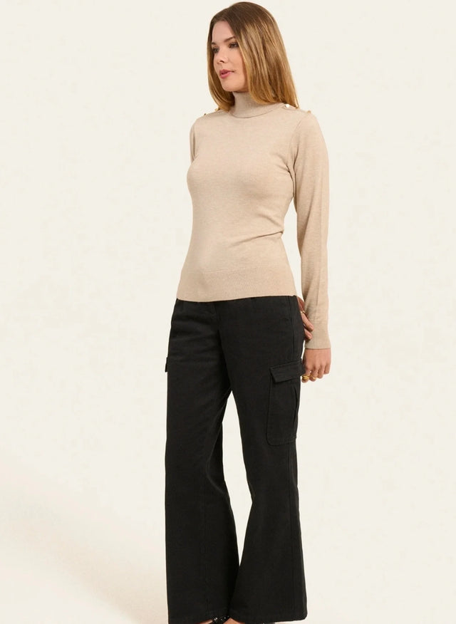 Naf Naf Pull Mina Creme