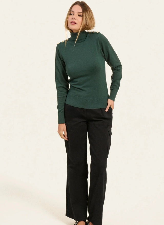 Naf Naf Pull Mina Vert Zellige