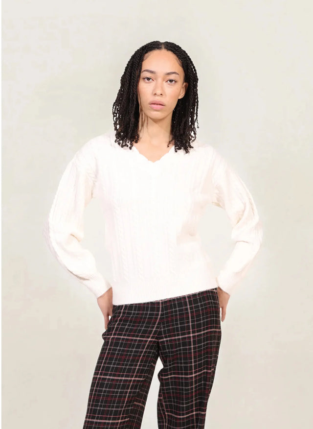 naf naf Pull Miranda Ecru