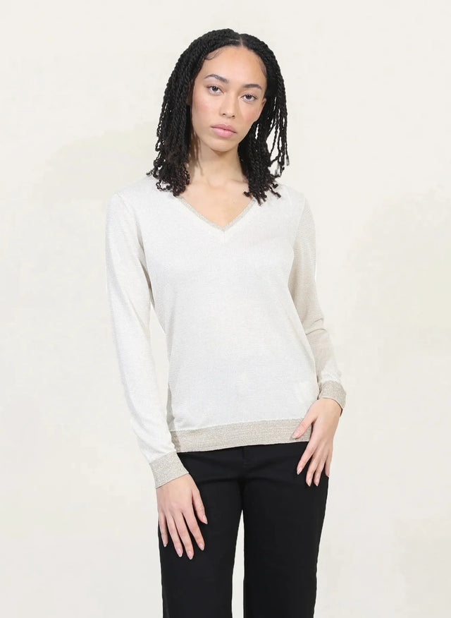 naf naf Pull Shiny Ecru