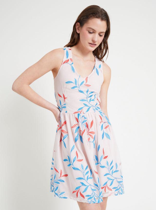 Naf Naf Robe Alysse Bleu / Nude