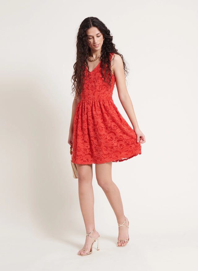 naf naf Robe Alysse Saumon Fonce