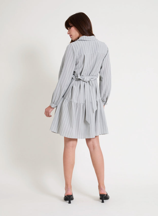 Naf Naf Robe Barcelone Vert/Blanc