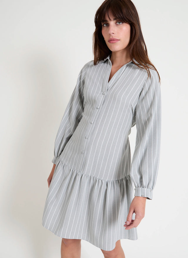 naf naf Robe Barcelone Vert/Blanc