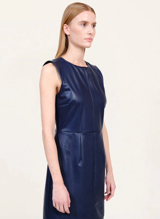 Naf Naf Robe Colombe Bleu Marine