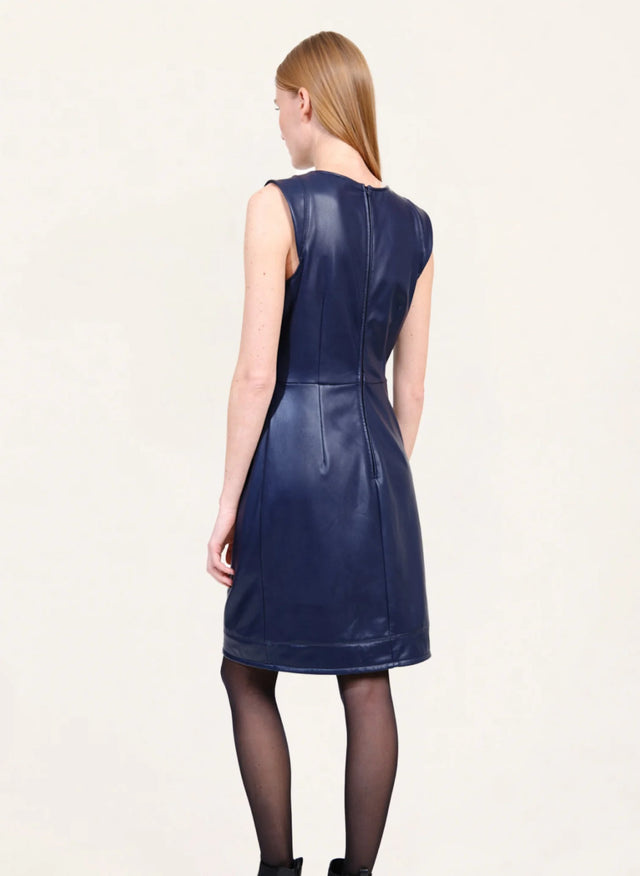 Naf Naf Robe Colombe Bleu Marine