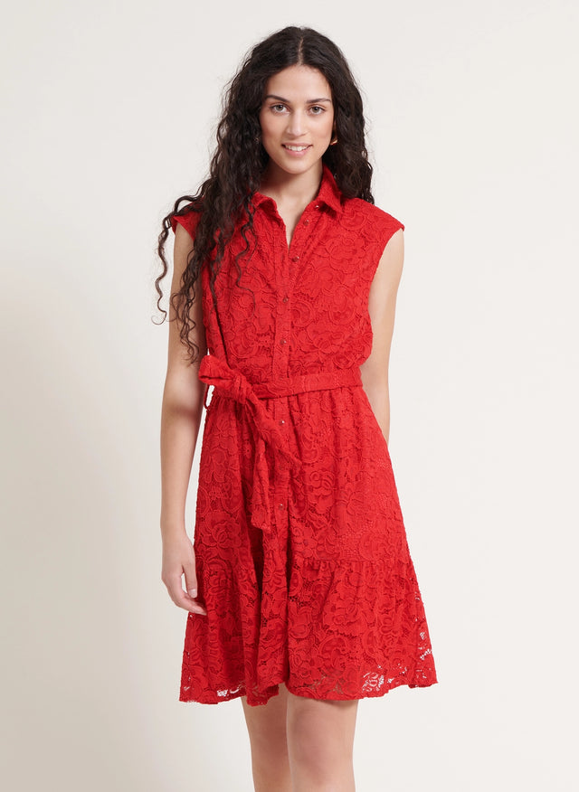 Naf Naf Robe Essa Cedre Rouge