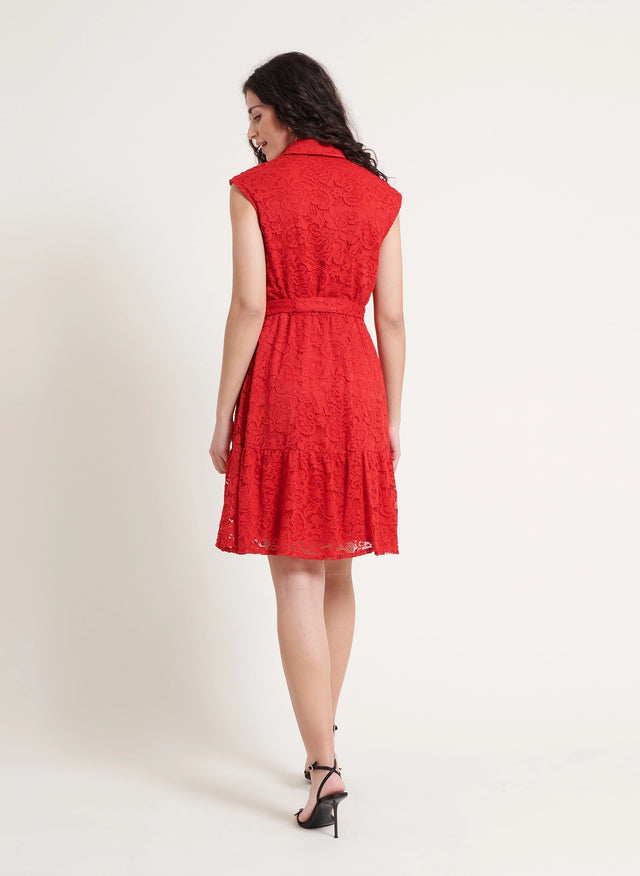 Naf Naf Robe Essa Cedre Rouge