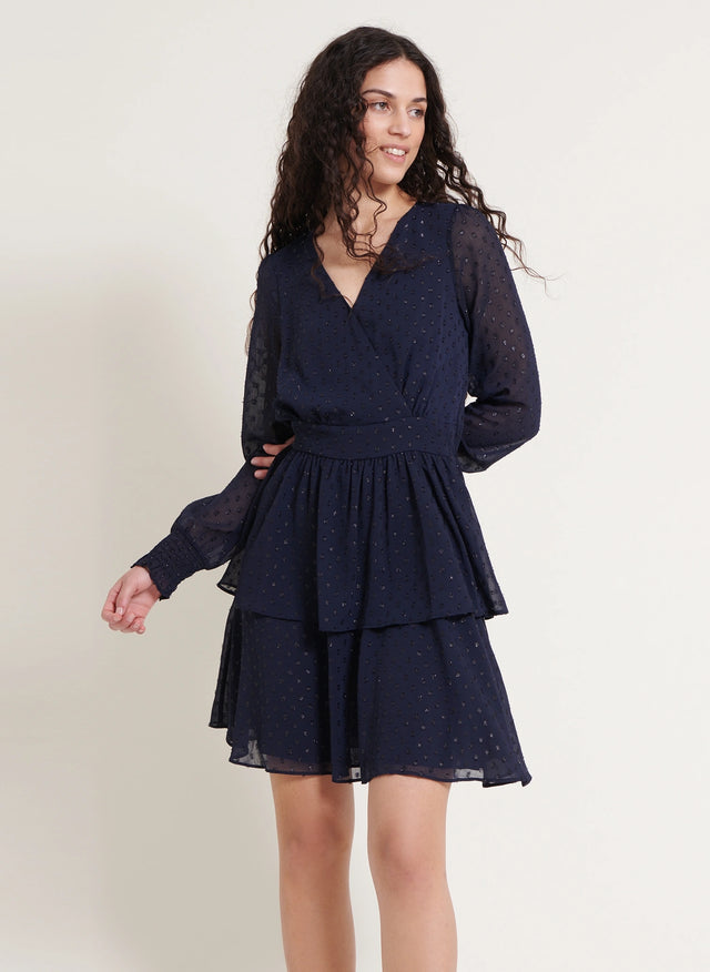 Naf Naf Robe Flori Marine