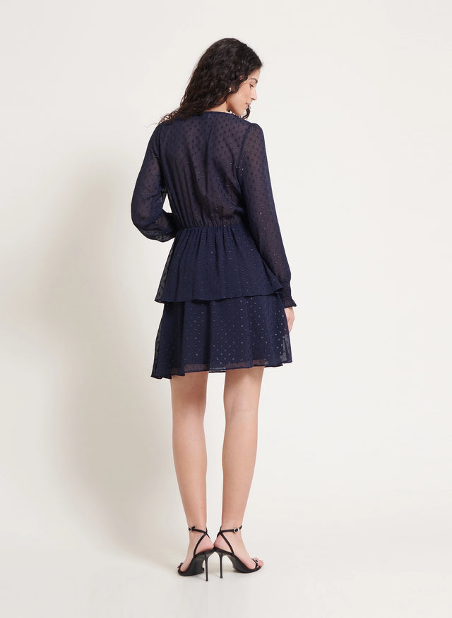 Naf Naf Robe Flori Marine