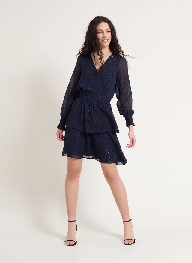 naf naf Robe Flori Marine