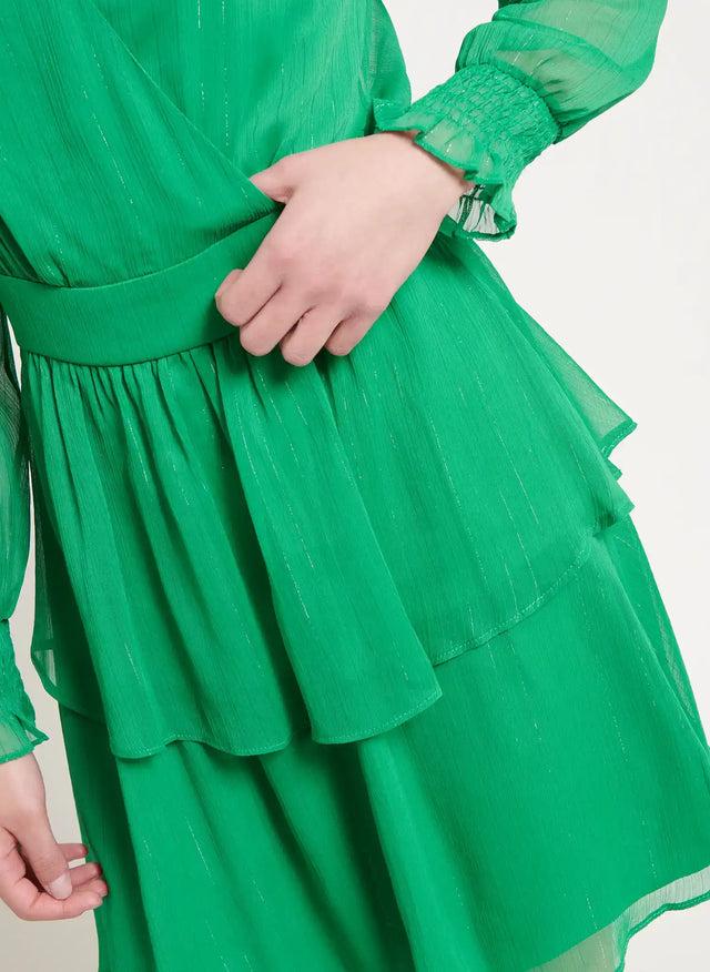 Naf Naf Robe Flori Vert