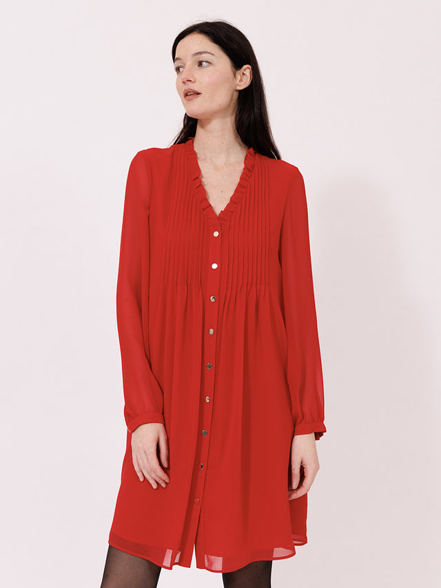 Naf Naf Robe Laly Rouge Baiser