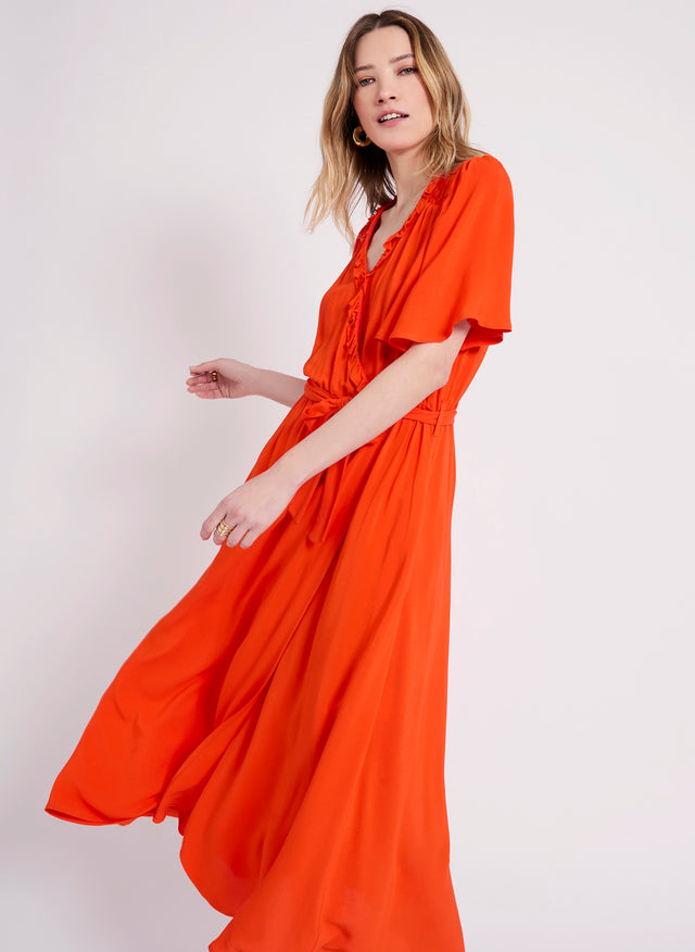 Naf Naf Robe Landes Poppy Red