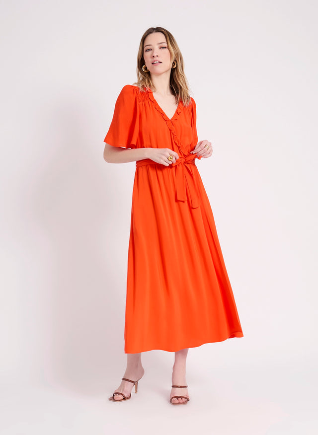 Naf Naf Robe Landes Poppy Red