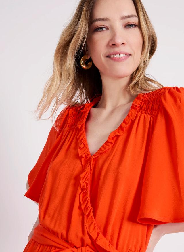 Naf Naf Robe Landes Poppy Red