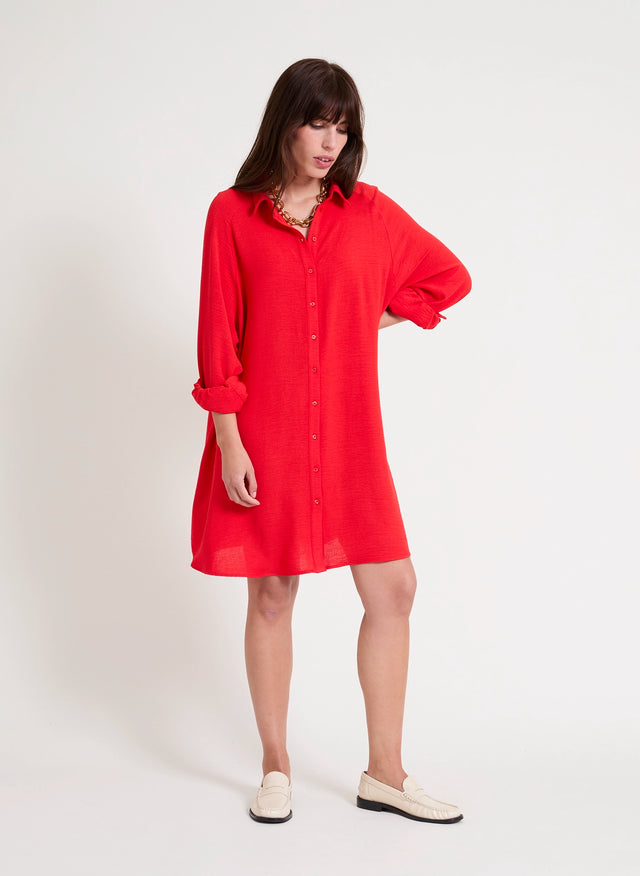 naf naf Robe Lapepite Rouge