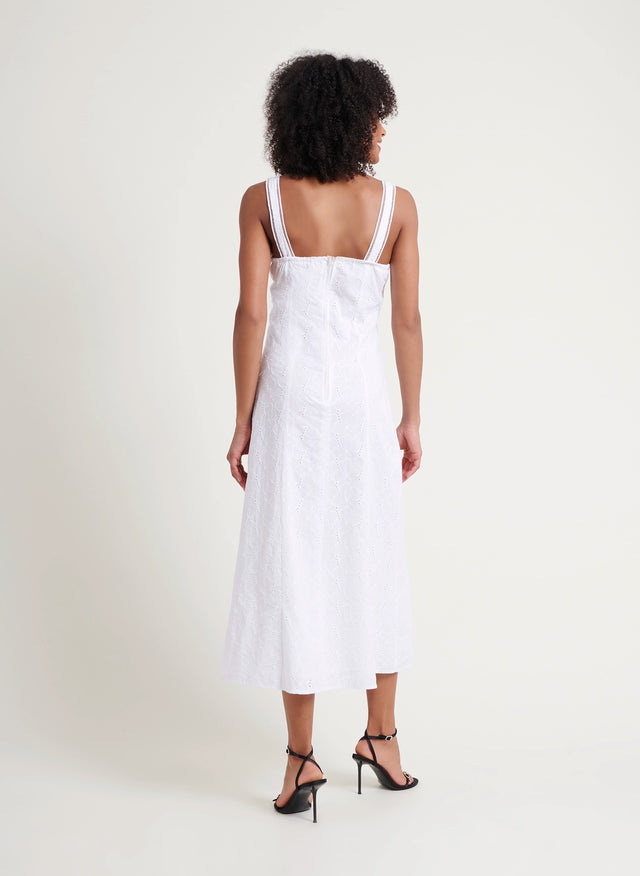 naf Naf Robe Neree Blanc
