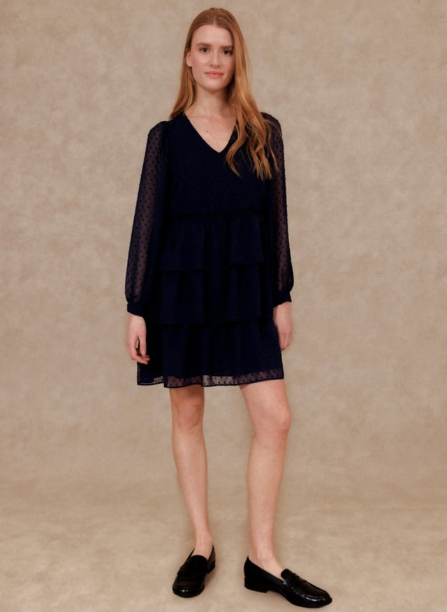 naf naf Robe Plumia Bleu