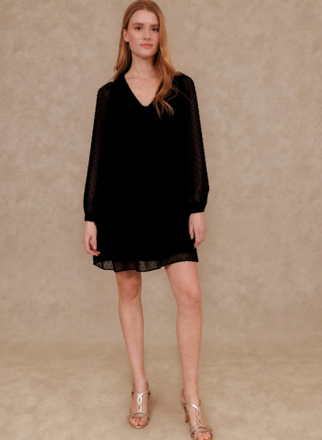 Naf Naf Robe Plumia Noir