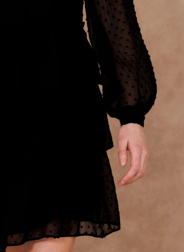 Naf Naf Robe Plumia Noir