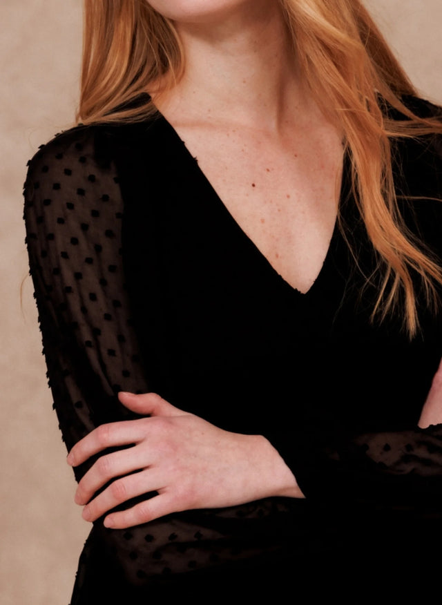 naf naf Robe Plumia Noir