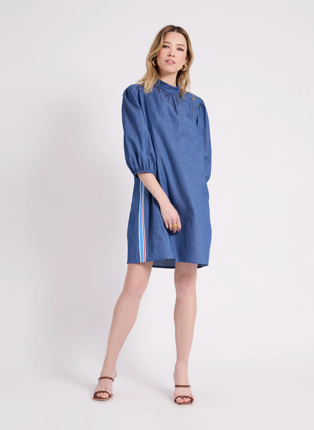 naf naf Robe Ruben Bleu Moyen