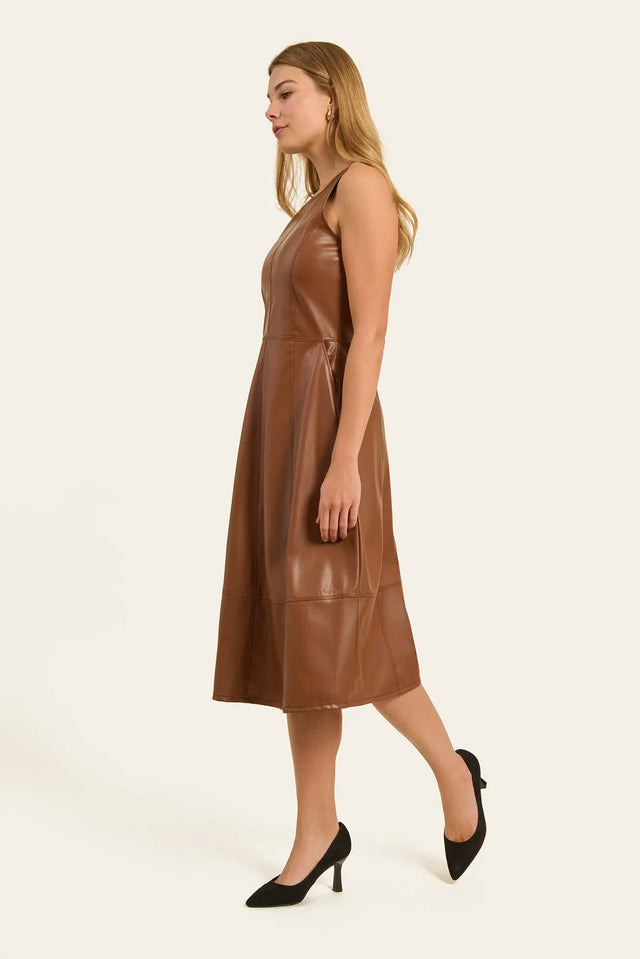 Naf Naf Robe Simi Marron Foncé