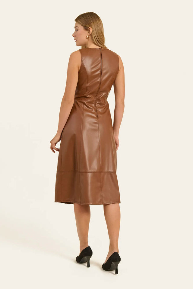 Naf Naf Robe Simi Marron Foncé