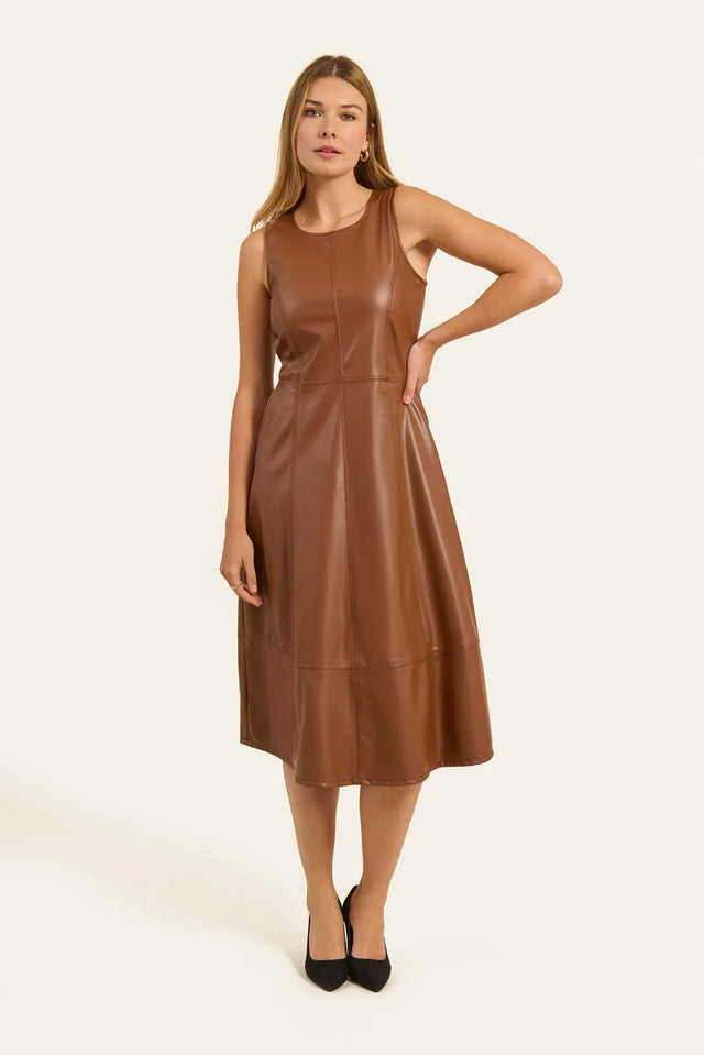 naf naf Robe Simi Marron foncé