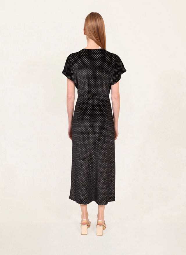 Naf Naf Robe Velmy Noir / Fantaisie