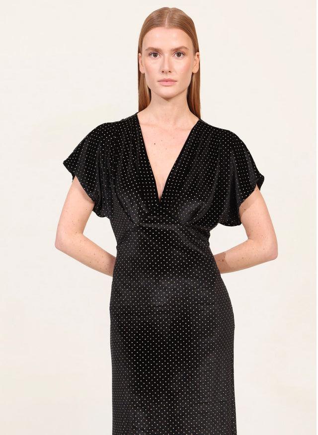 naf naf Robe Velmy Noir / Fantaisie