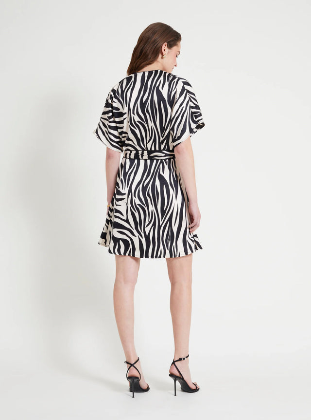 Naf Naf Robe Zebra Noir/Ecru