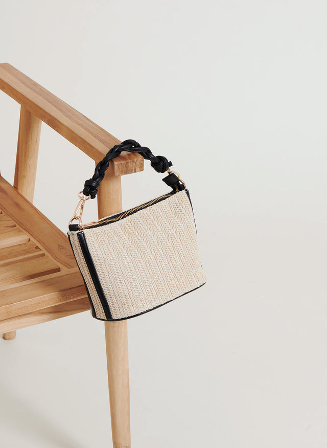 naf naf Sac Furtado Beige/Noir