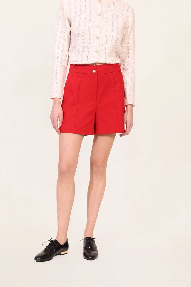 naf naf Short Ercilla Rouge Moulin